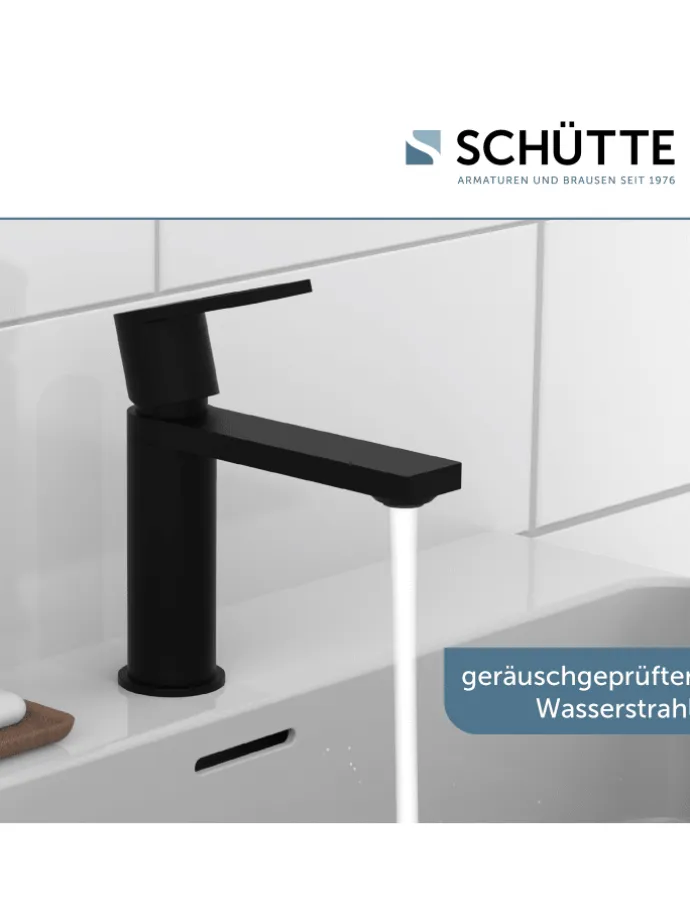 MANHATTAN Waschtischarmatur, Schwarz matt