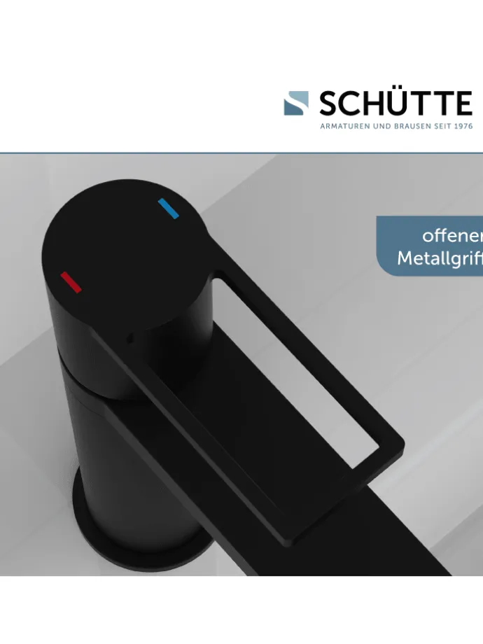 MANHATTAN Waschtischarmatur, Schwarz matt