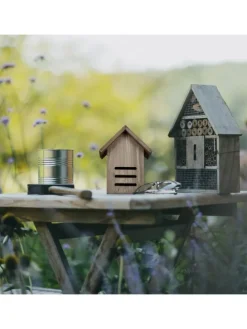 Marienkäferhaus in Braun - (B)17 x (H)22 x (T)10 cm