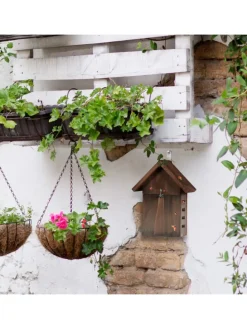 Marienkäferhaus in Braun - (B)18 x (H)23 x (T)10 cm