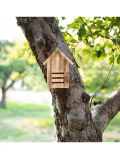 Marienkäferhaus in Natur - (B)17 x (H)22 x (T)10 cm