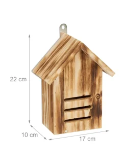 Marienkäferhaus in Natur - (B)17 x (H)22 x (T)10 cm