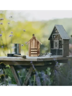 Marienkäferhaus in Natur - (B)17 x (H)22 x (T)10 cm