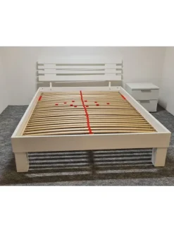 Massivholzbett Enrike 140x200 cm in Weiß