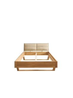 Massivholz-Bett TJARK ca.140x200 cm in Eiche geölt