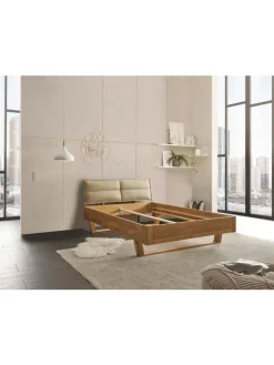 Massivholz-Bett TJARK ca.140x200 cm in Eiche geölt