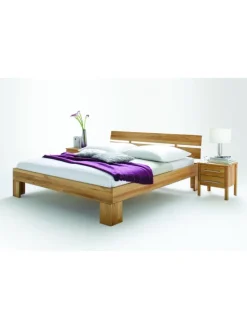 Massivholzbett Zenna 160x200 cm in Braun