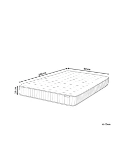 Matratze PLEASANT in Weiß/Grau - (W) 90 x (H) 25 x (L) 200 cm