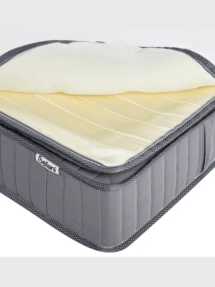 Matratze PLEASANT in Weiß/Grau - (W) 90 x (H) 25 x (L) 200 cm