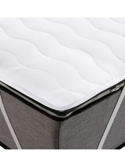 Matratzenauflage Basic kochfest in weiß