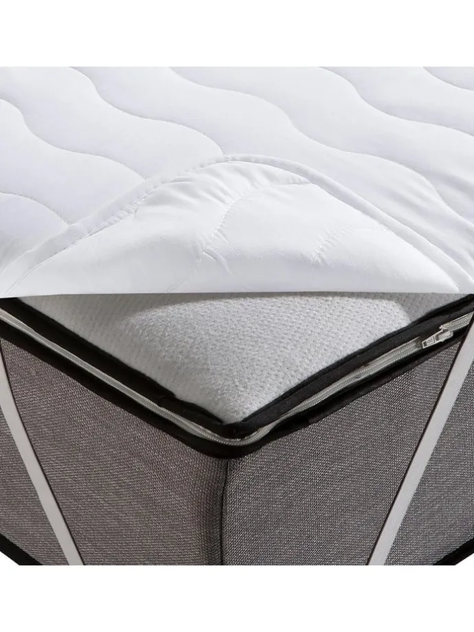 Matratzenauflage Basic kochfest in weiß