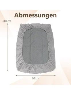 Matratzenschoner 90 x 200 cm in Grau