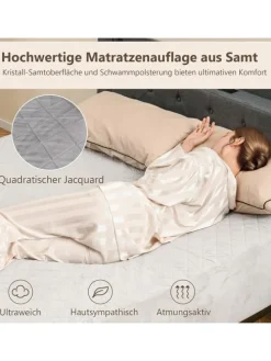 Matratzenschoner 90 x 200 cm in Grau