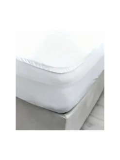 Matratzenschoner mit Rundumgummizug Matratzenauflage in Weiß