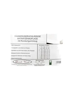 Matratzenschoner mit Rundumgummizug Matratzenauflage in Weiß