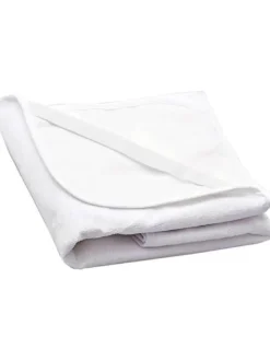 Matratzenschoner Wasserdicht und Atmungsaktiv mit 4 Eckgummi in Weiß