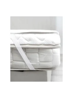Matratzenschoner Wasserdicht und Atmungsaktiv mit 4 Eckgummi in Weiß