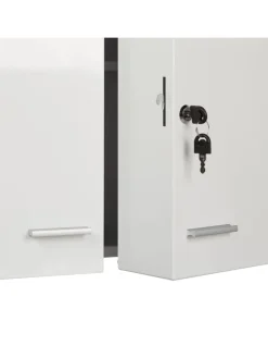 Medikamentenschrank in Weiß - (B)53 x (H)53 x (T)20 cm