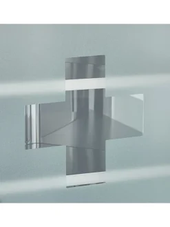 Medizinschrank in Silber - (B)30 x (H)56 x (T)18 cm