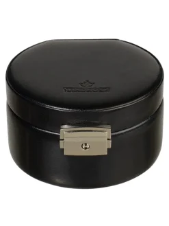 Merino Schmuckkasten 12 cm in schwarz