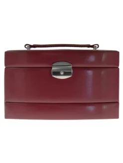 Merino Schmuckkasten 23 cm in rot