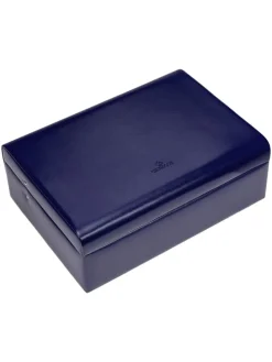 Merino Schmuckkasten 30 cm in dunkelblau