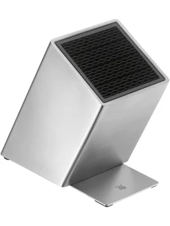 Messerblock ''Flextec'' in Silber - (B)15,7 x (H)25 x (T)26,5 cm