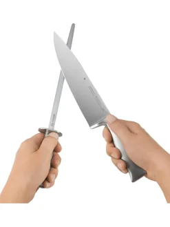 Messerschärfer ''Gourmet'' in Silber - (L)36 cm