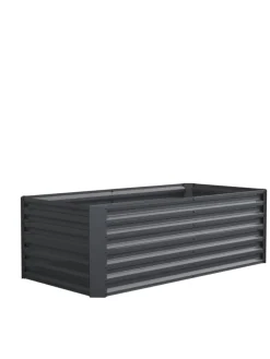 Metall Hochbeet Gartenbeet 180x90 Galdo XL in Schwarz