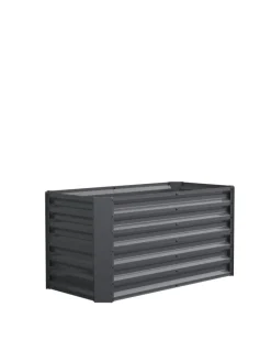 Metall Pflanzbeet Hochbeet Gartenbeet 120x60 Galdo in Schwarz