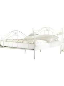 Metallbett in 3 Größen Metallbett in weiß, Liegefläche 90x200 cm