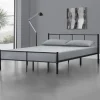 Metallbett Laos in Schwarz (B)180cm