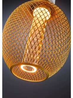 Metallic Glow Standard 230V LED Globe Spiral