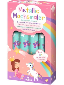 Metallic Wachsmaler "Zauberschloss" - 4 Stück - ab 3 Jahren