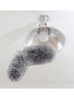 Mikrofaser Staubwedel mit Teleskopgriff in Grau