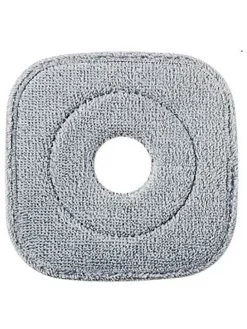 Mikrofaser-Mopppads in Grau - (L)22,5 x (B)22,5 cm