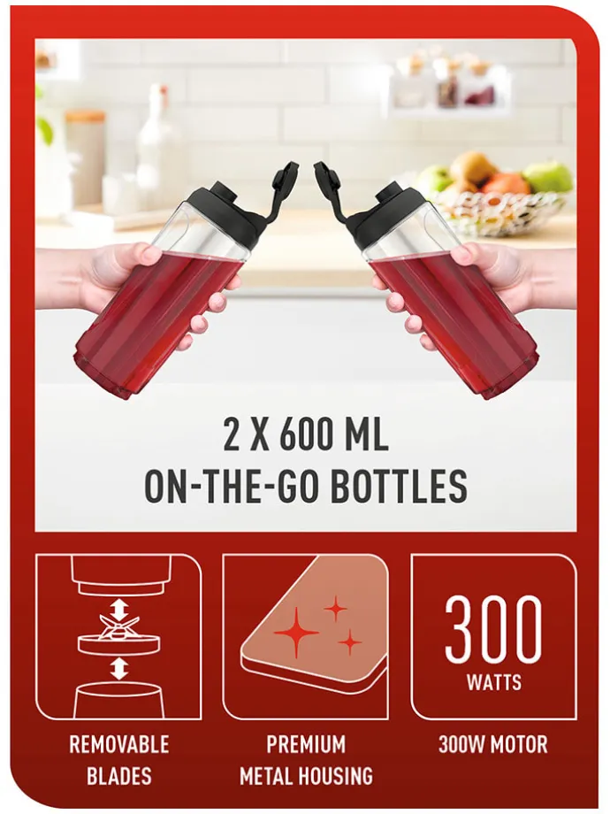 Mini-Standmixer "Mix & Move" in Silber