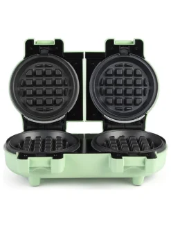 Mini-Waffeleisen in Grün
