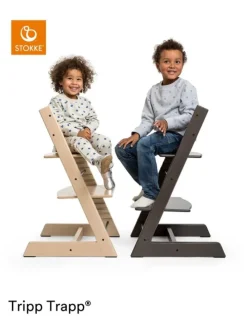 Mitwachsender Treppenhochstuhl Tripp Trapp® schwarz in Schwarz ab 0 Monate