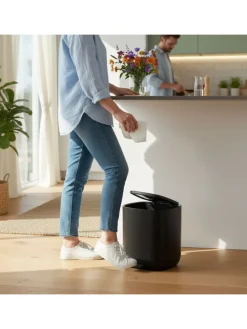 Mülleimer Bad in Schwarz - 5 l