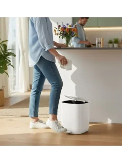 Mülleimer Bad in Weiß - 5 l