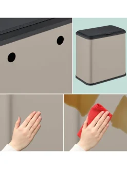 Mülleimer in Beige - 5 Liter