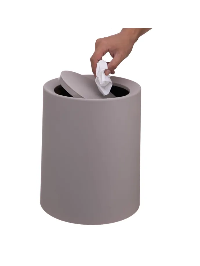 Mülleimer in Beige - 13 Liter