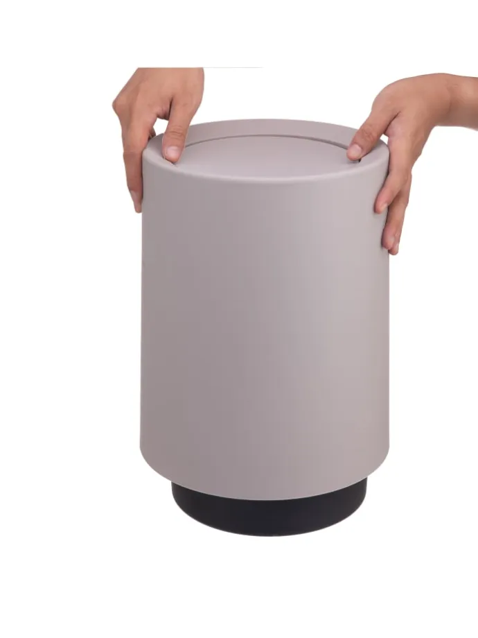 Mülleimer in Beige - 13 Liter