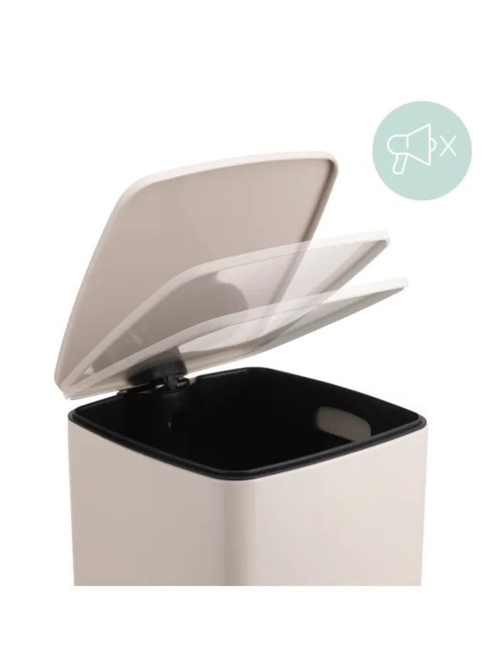 Mülleimer in Beige - 30 Liter