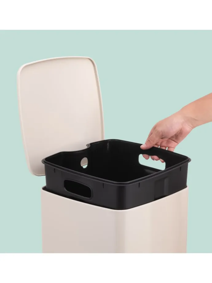 Mülleimer in Beige - 30 Liter