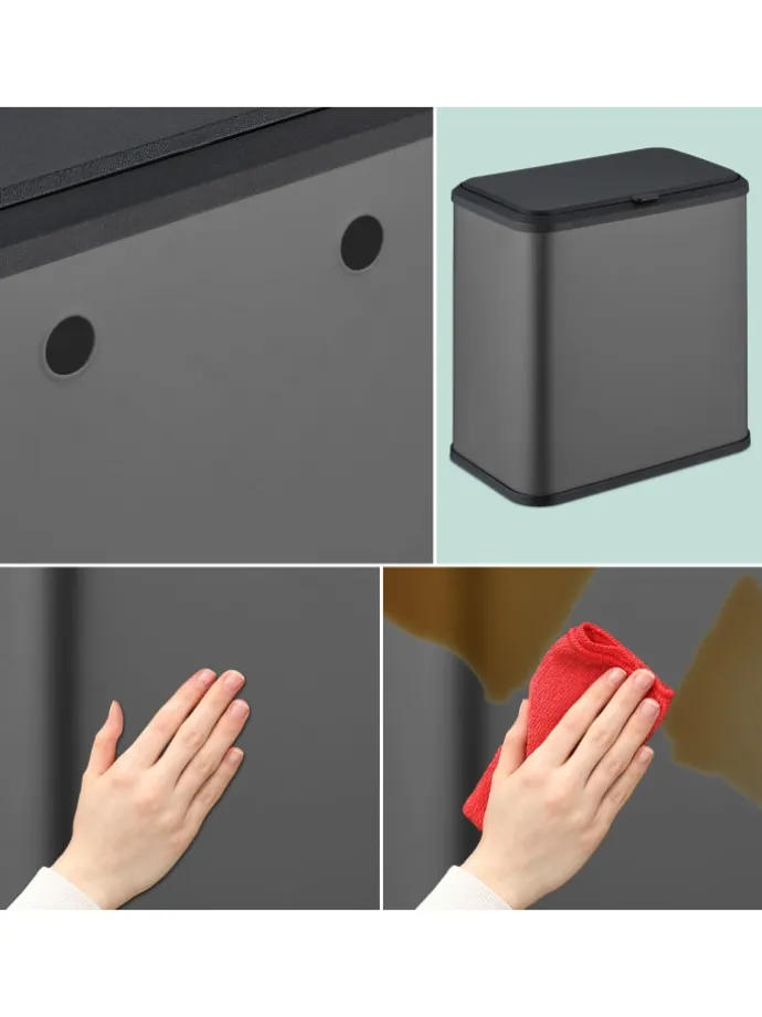 Mülleimer in Grau - 5 Liter