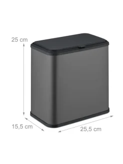 Mülleimer in Grau - 5 Liter