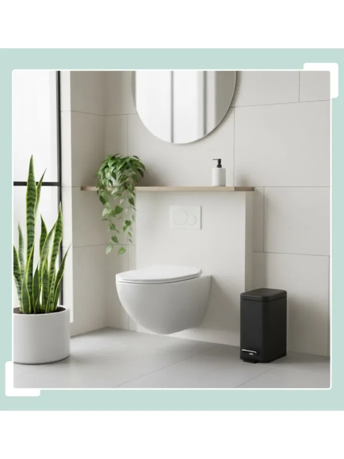 Mülleimer in Schwarz - 5 l