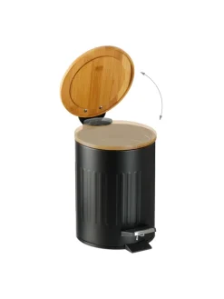 Mülleimer in Schwarz - 3 l